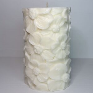 Vela Cilíndrica Flores XL