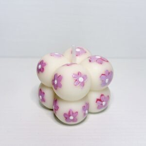 Mini Vela Bubble Flores