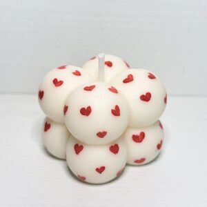 Mini Vela Bubble Corazón